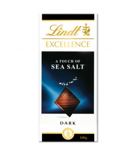 شکلات تلخ لینت مدل نمک دریایی 100 گرم Lindt