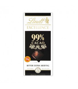 شکلات تخته ای تلخ 99% لینت 100 گرم Lindt