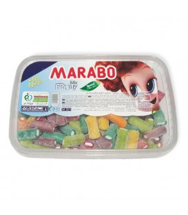 پاستیل لقمه ای شکری میوه ای مارابو مقدار 800 گرم