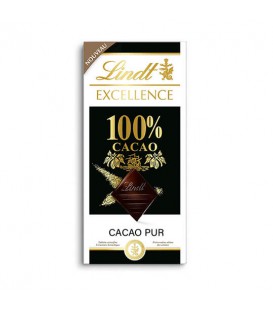 شکلات تخته ای تلخ 100% لینت Lindt