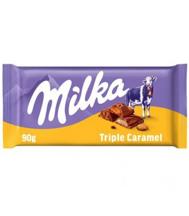 شکلات میلکا تریپل کارامل milka گرم 90