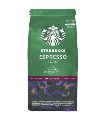 دانه قهوه استارباکس مدل starbucks espresso dark roast