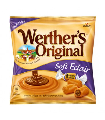 تافی با مغز کرم شکلاتی soft eclair وردرز Werthers Original