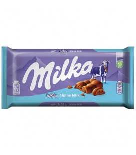 شکلات میلکا شیری حبابی milka گرم 100