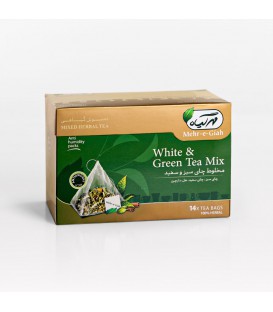دمنوش گیاهی چای سبز و سفید 14 عددی