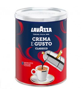 پودر قهوه لاوازا مدل کرما گوستو کلاسیک قوطی lavazza