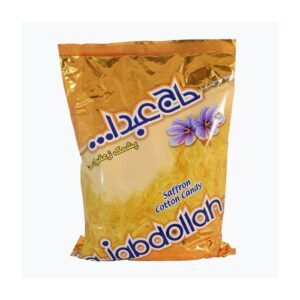 پشمک زعفرانی ساده