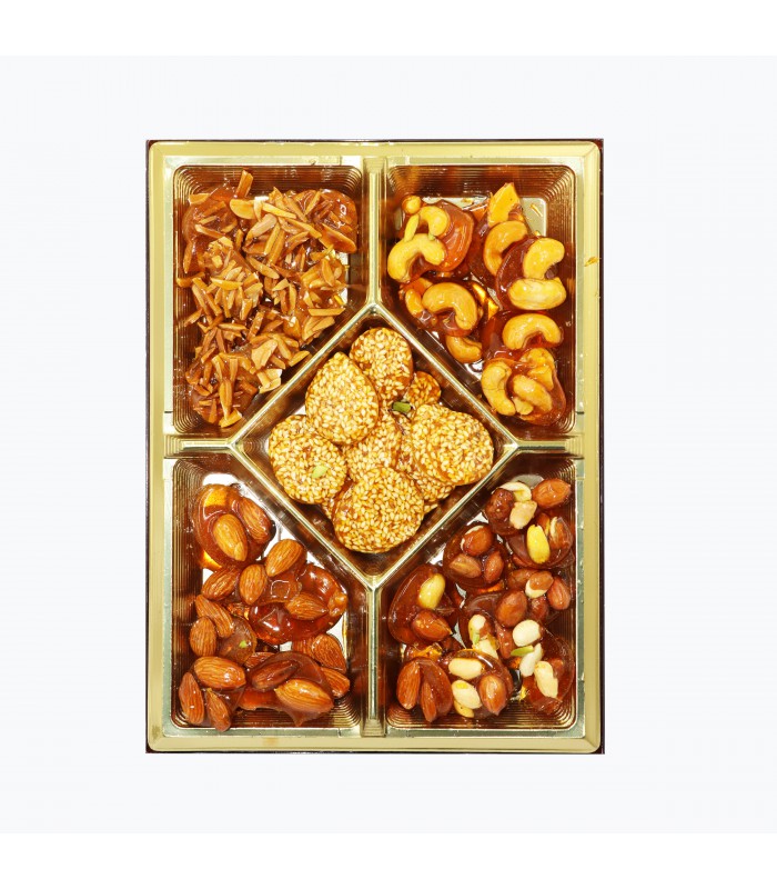 سوهان عسلی 5 مغز رویال