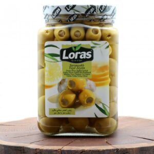 زیتون سبز با مغز سیر