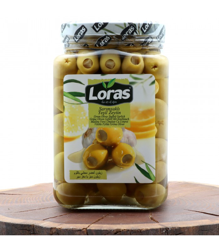 زیتون سبز با مغز سیر