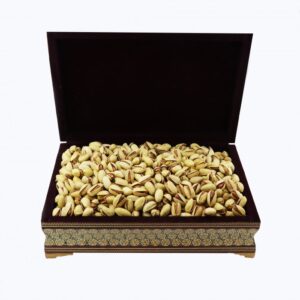 پسته اکبری زعفرانی کادویی خاتم