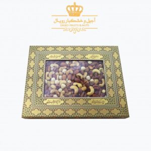 اجیل چهار مغز کادویی شور HARD BOX خاتم