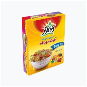 آبنبات بدون قند شش میوه کامور