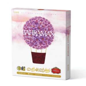 زعفران 5 مثقال کادویی قوطی بهرامن