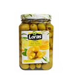 زیتون سبز با مغز لیمو لوراس