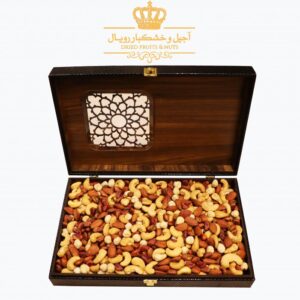 آجیل 4 مغز جعبه کادویی گیسو