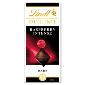 شکلات تلخ لینت مدل اکسلنس تمشک (رازبری)100 گرم Lindt