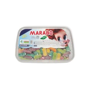پاستیل لقمه ای شکری میوه ای مارابو مقدار 800 گرم