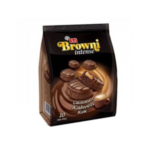 کیک لقمه ای شکلاتی بلا سس قهوه اتی براونی اینتنس Browni