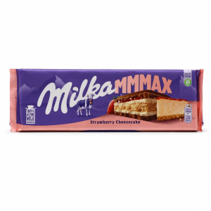 شکلات میلکا با مغز چیزکیک و توت فرنگی milka گرم 300