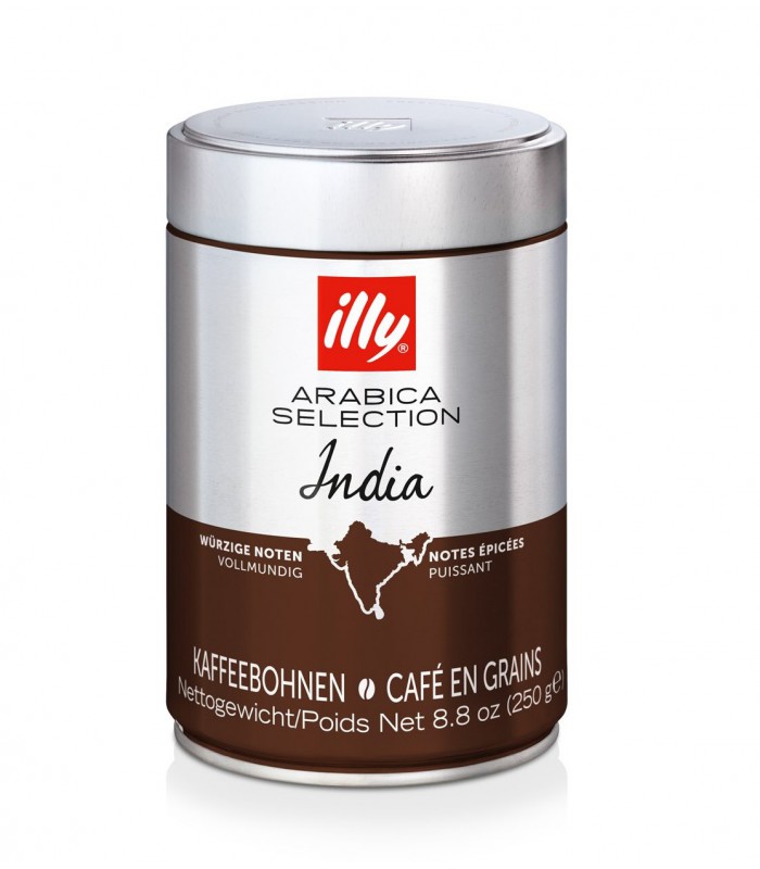 قوطی پودر قهوه عربیکا انتخابی هند 250 گرم illy