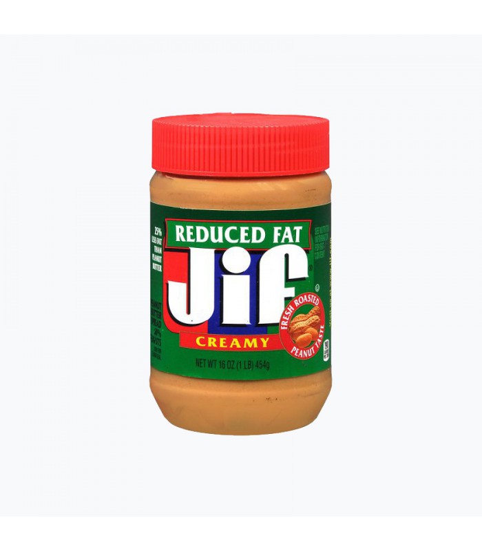 کره بادام زمینی 454 گرم کم چرب کرمی جیف jif