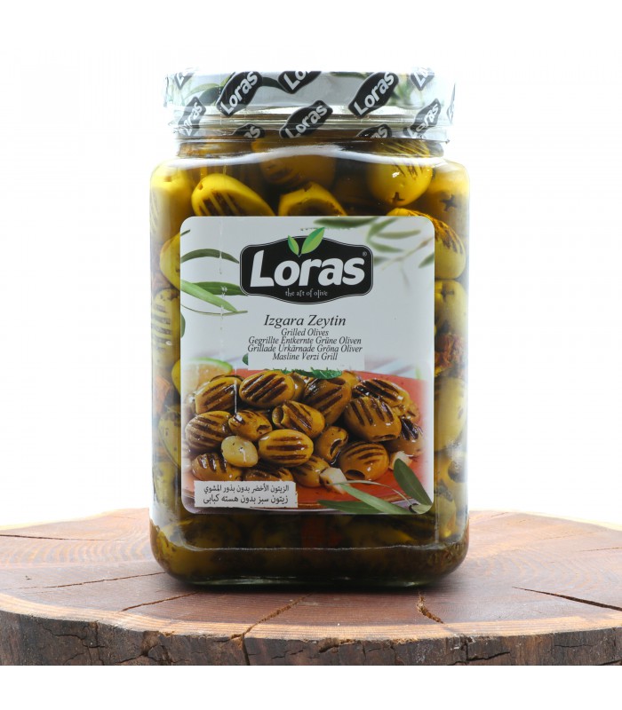 زیتون سبز بدون هسته کبابی (گریل شده) لوراس