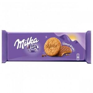 بیسکوییت غلات با روکش شکلات میلکا milka