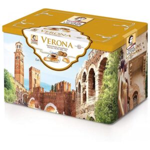 جعبه هدیه شیرینی ویچنزی مدل ورونا 900 گرم Vicenzi