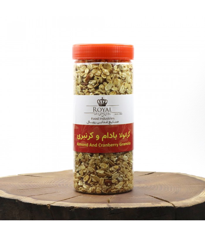 گرانولا بادام و کرنبری رویال