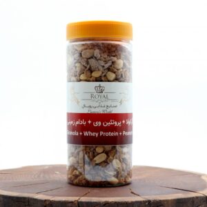گرانولا پروتئین وی با بادام زمینی