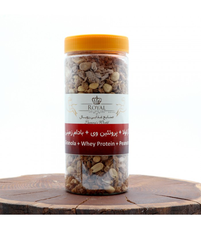 گرانولا پروتئین وی با بادام زمینی