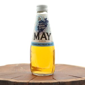 آب گازدار بدون شکر May با طعم انگور سفید