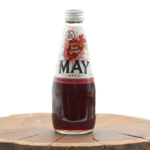 آب گازدار بدون شکر May با طعم انگور قرمز