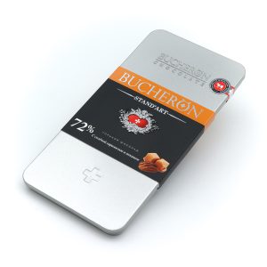 شکلات تلخ 72 درصد با مغز کارامل و گردو بوچرون