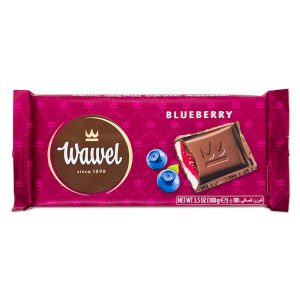 شکلات تخته ای با مغز بلوبری واول
