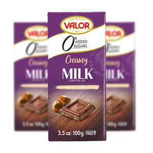 شکلات تخته ای 70 درصد کاکائو شیری خامه ای والور