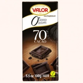 شکلات تخته ای70 درصد کاکائو والور