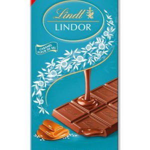 شکلات تخته ای لیندور کارامل نمکی لینت _ LINDT