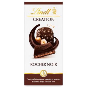 شکلات تخته ای مغز فندق با روکش شکلات تلخ لینت _ LINDT