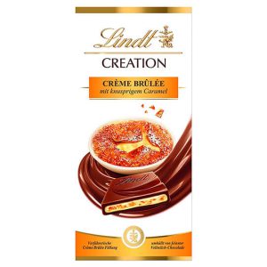 شکلات تخته ای با مغز کرم بروله لینت _ LINDT