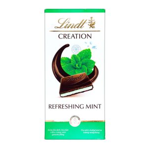 شکلات تخته ای با مغز نعنا لینت _ LINDT