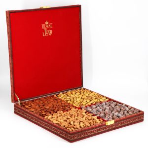 جعبه آجیل کادویی کوسن نقاشی رویال