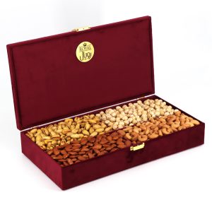 جعبه آجیل کادویی مخمل مستطیل رویال