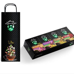 چای سیاه کادویی چهار طعم دوغزال