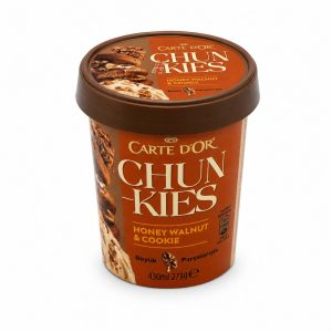بستنی لیوانی chunkies عسل و گردو و کوکی