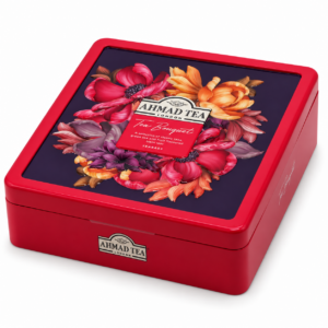 چای تی‌ بگ احمد Ahmad مدل Tea Bouquet (جعبه فلزی ۳۲ عددی)