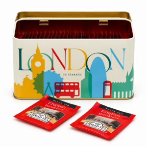 چای تی بگ احمد Ahmad مدل London ( جعبه فلزی 30 عددی )