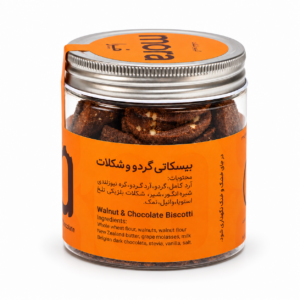 بیسکاتی گردو و شکلات